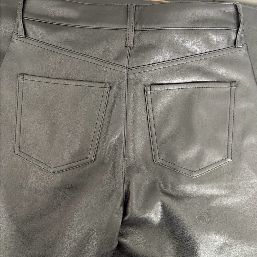 Express Faux Leather Cargo Straight Pants - Picture 3 of 8